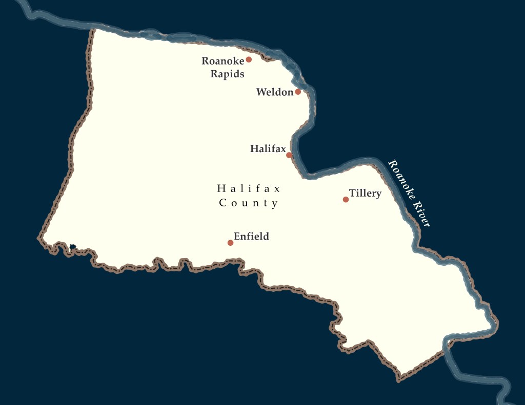Points of interest in Halifax County, VA during the 1840s